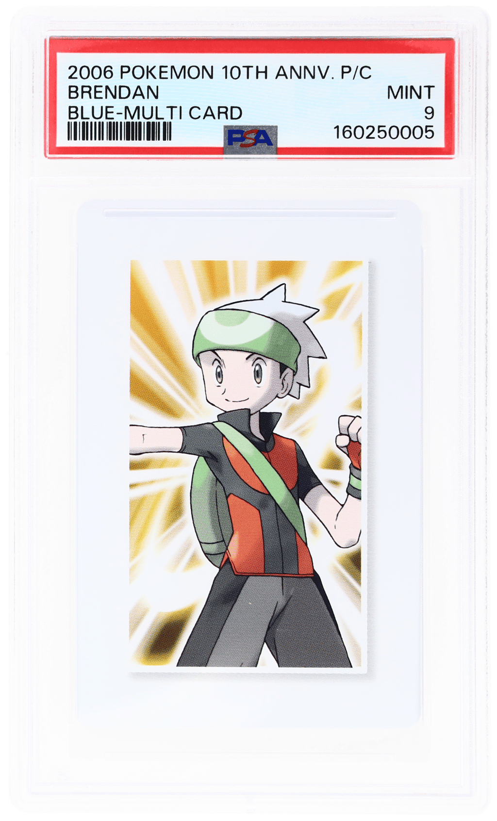 2006 Pokemon Center 10th Anniversary Playing Cards Blue Deck Multi Card Brendan PSA 9